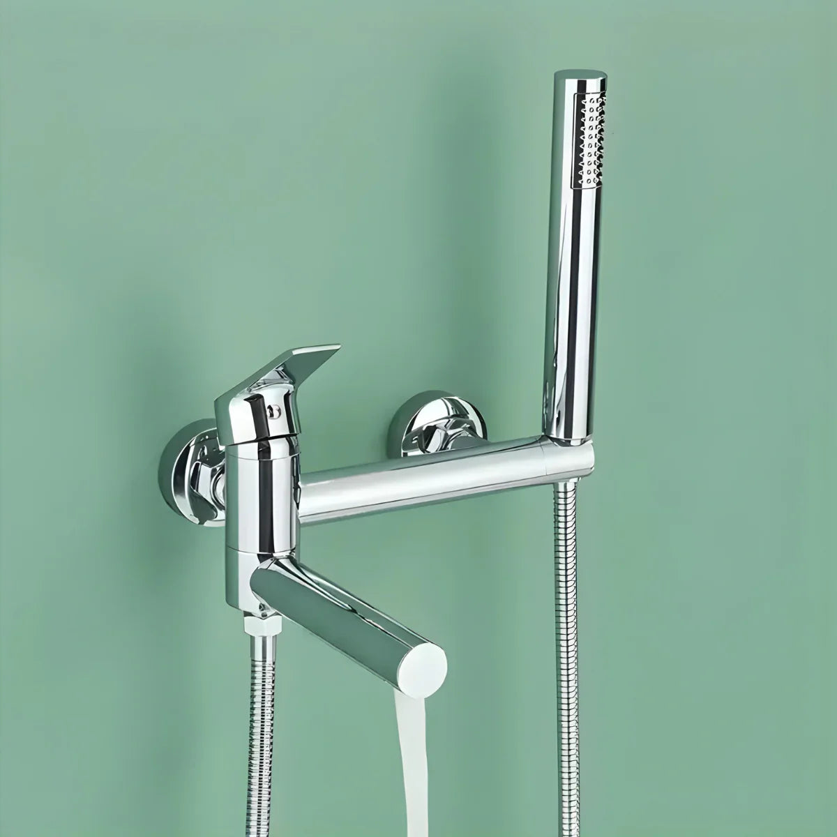 Torneira de Parede para Banheira Monocomando Ducha Manual