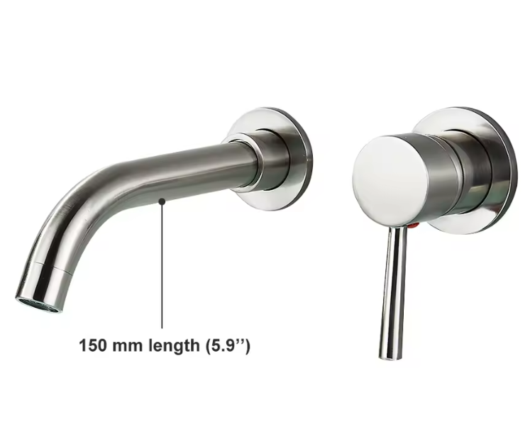 Torneira Banheira Monocomando de Parede Banheiro com Misturador - Royale