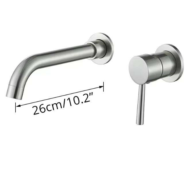 Torneira Banheira Monocomando de Parede Banheiro com Misturador - Royale