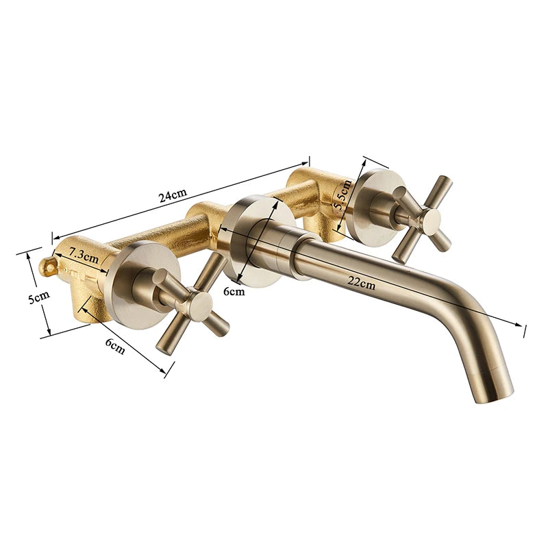 Torneira Banheira Monocomando de Parede Banheiro com Misturador - Aureve