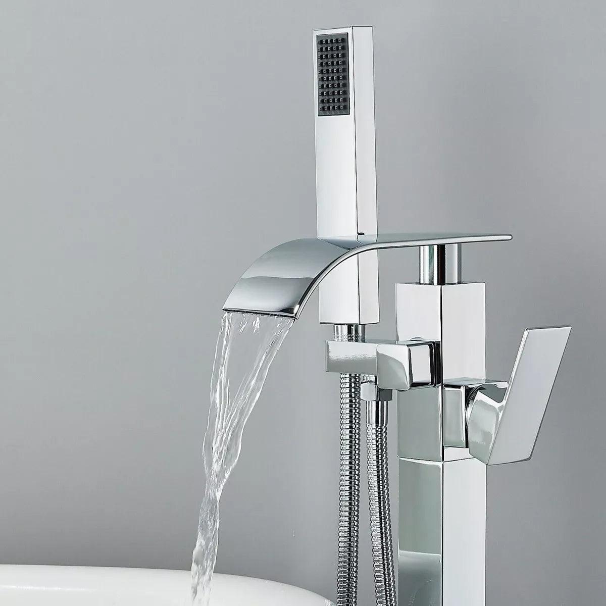 Misturador Monocomando de Piso para Banheira Cromado - Unique