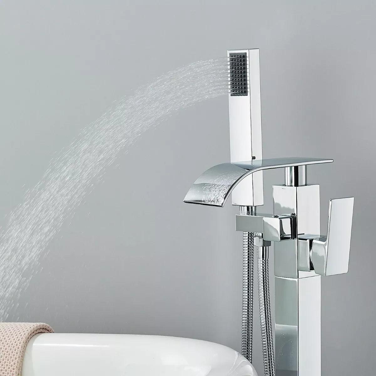 Misturador Monocomando de Piso para Banheira Cromado - Unique