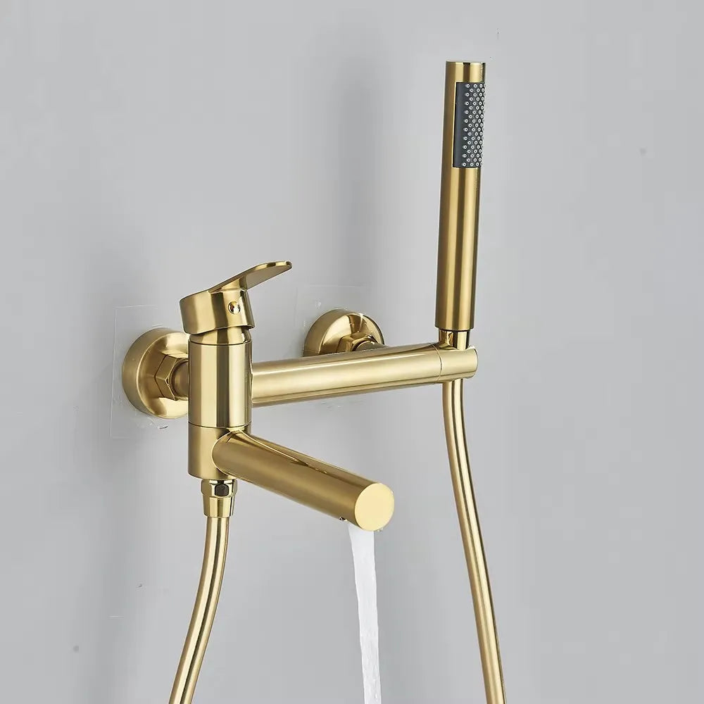 Torneira de Parede para Banheira Monocomando Ducha Manual