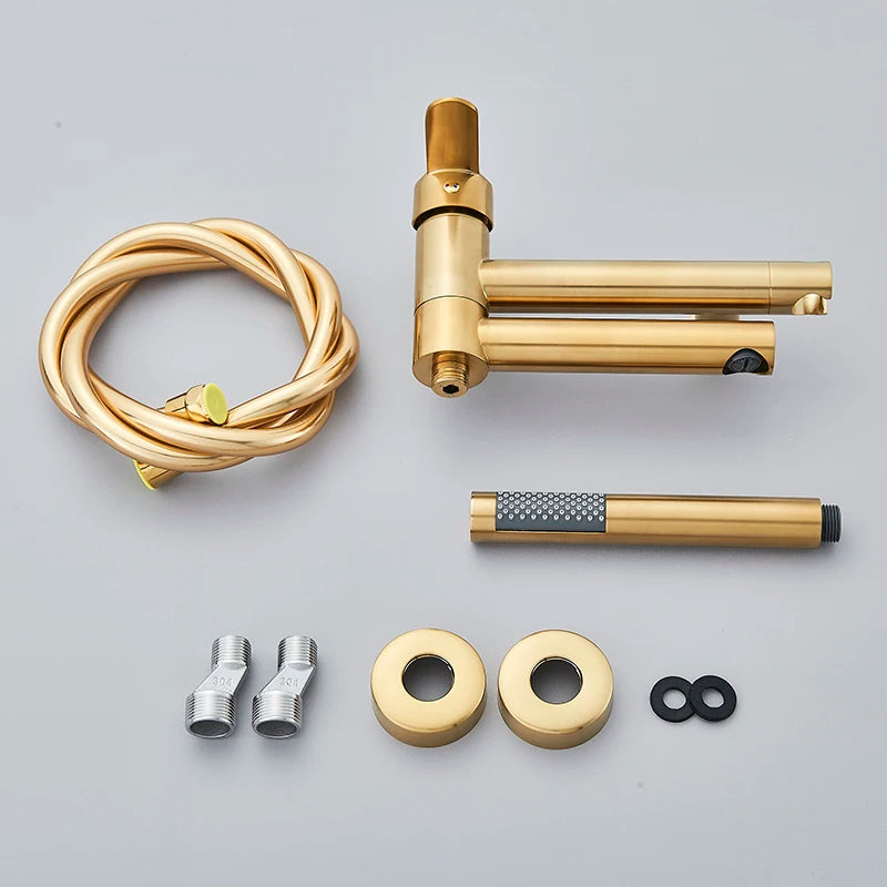 Torneira de Parede para Banheira Monocomando Ducha Manual