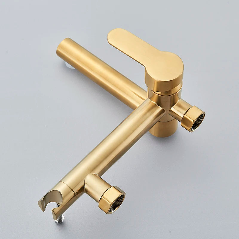 Torneira de Parede para Banheira Monocomando Ducha Manual