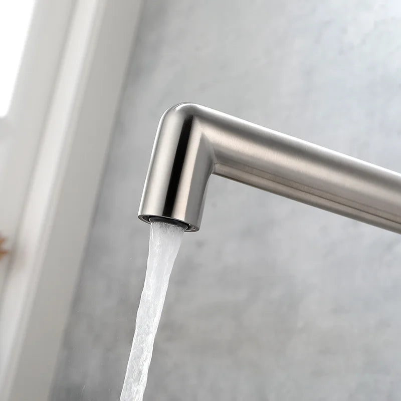 Torneira Gourmet para Cozinha Giratória em Aço Inox 304 Misturador Monocomando – Água Quente e Fria