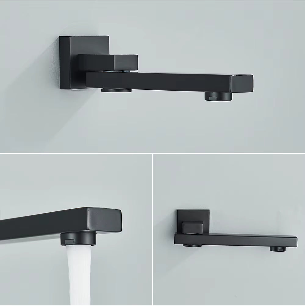 Misturador de Parede Misturador com Bico Giratório para Pia - Água Quente e Fria