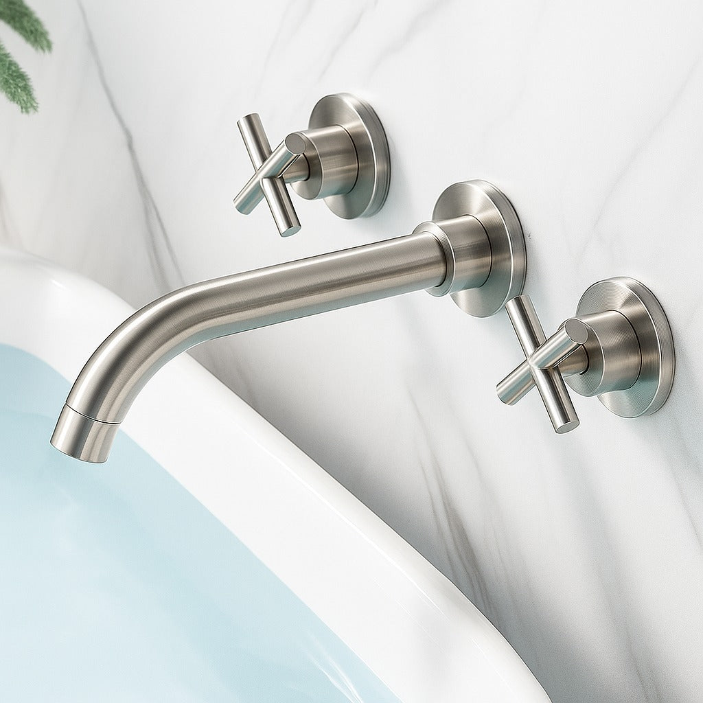 Torneira Banheira Monocomando de Parede Banheiro com Misturador - Aureve