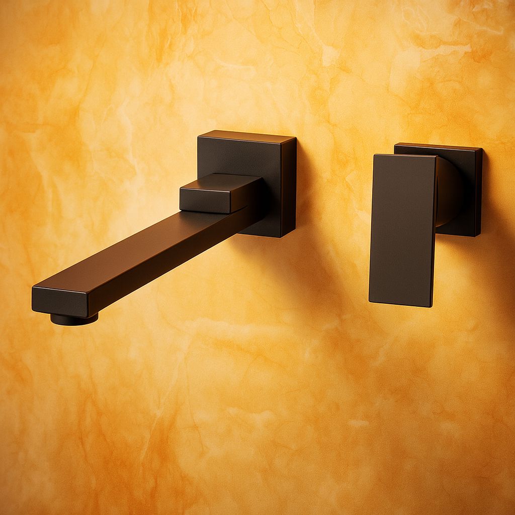 Misturador de Parede Misturador com Bico Giratório para Pia - Água Quente e Fria