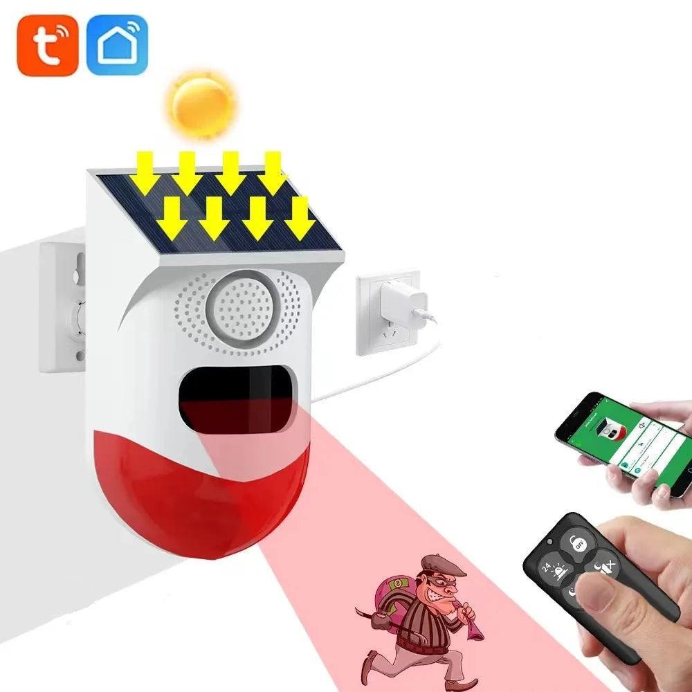 Alarme Solar Inteligente com Conectividade WiFi Tuya Detecção Automática - Unique