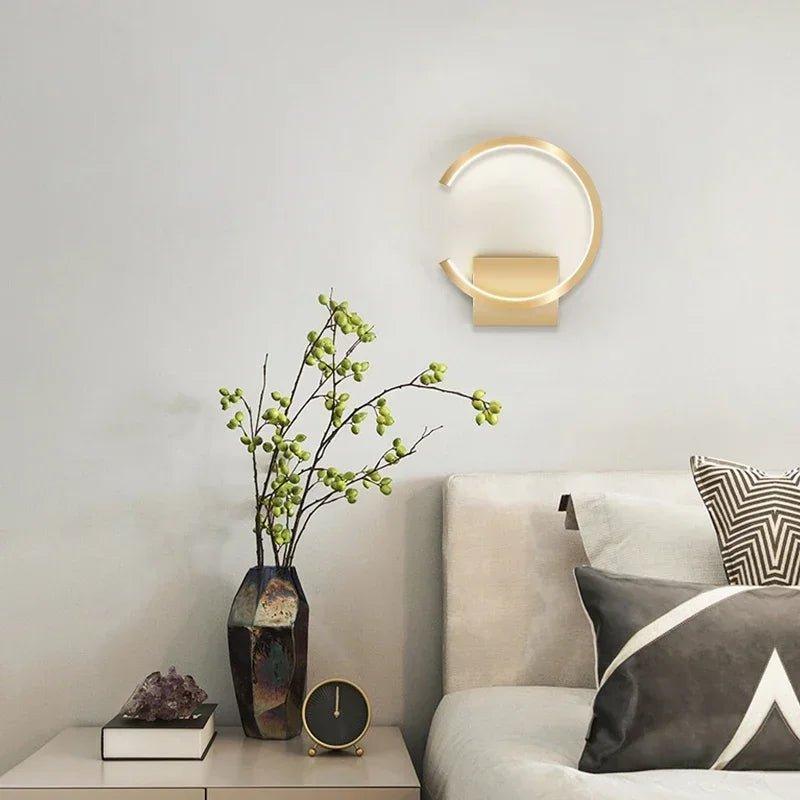 Arandela Circular Nórdica para Sala e Quarto Iluminação Decorativa - Unique