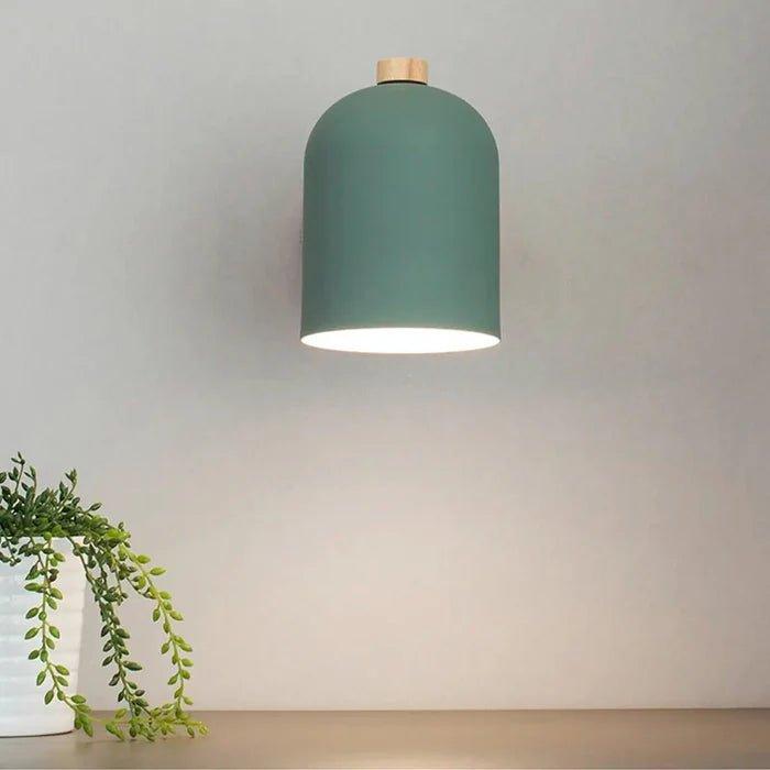 Arandela de Parede Interna com Acabamento em Madeira Design Minimalista - Unique