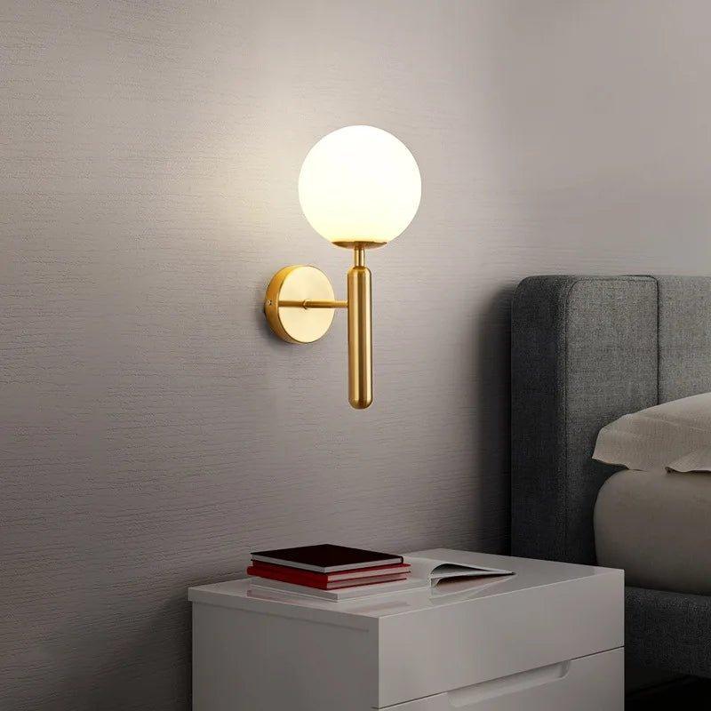 Arandela de Parede Moderna, Globo Iluminado para Quarto e Sala - Unique