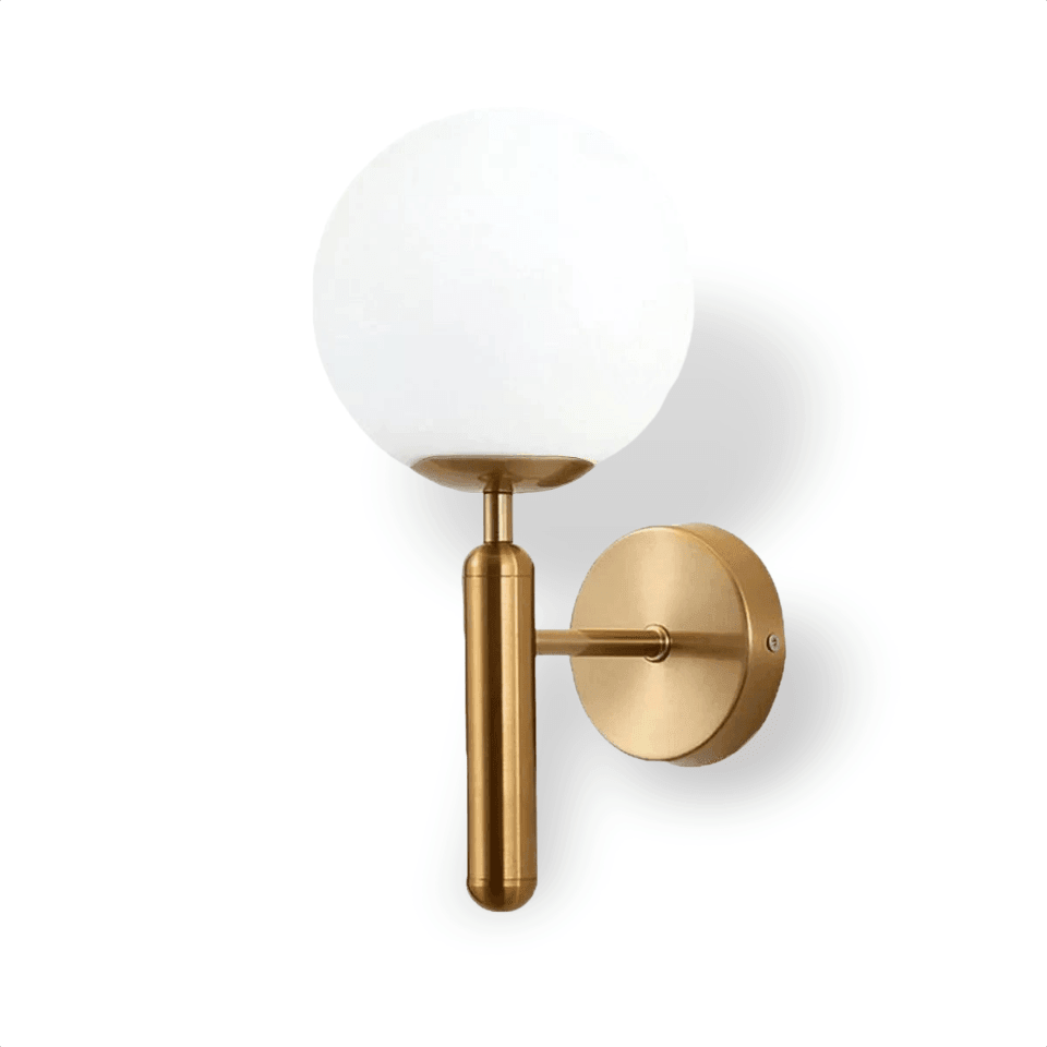 Arandela de Parede Moderna, Globo Iluminado para Quarto e Sala - Unique