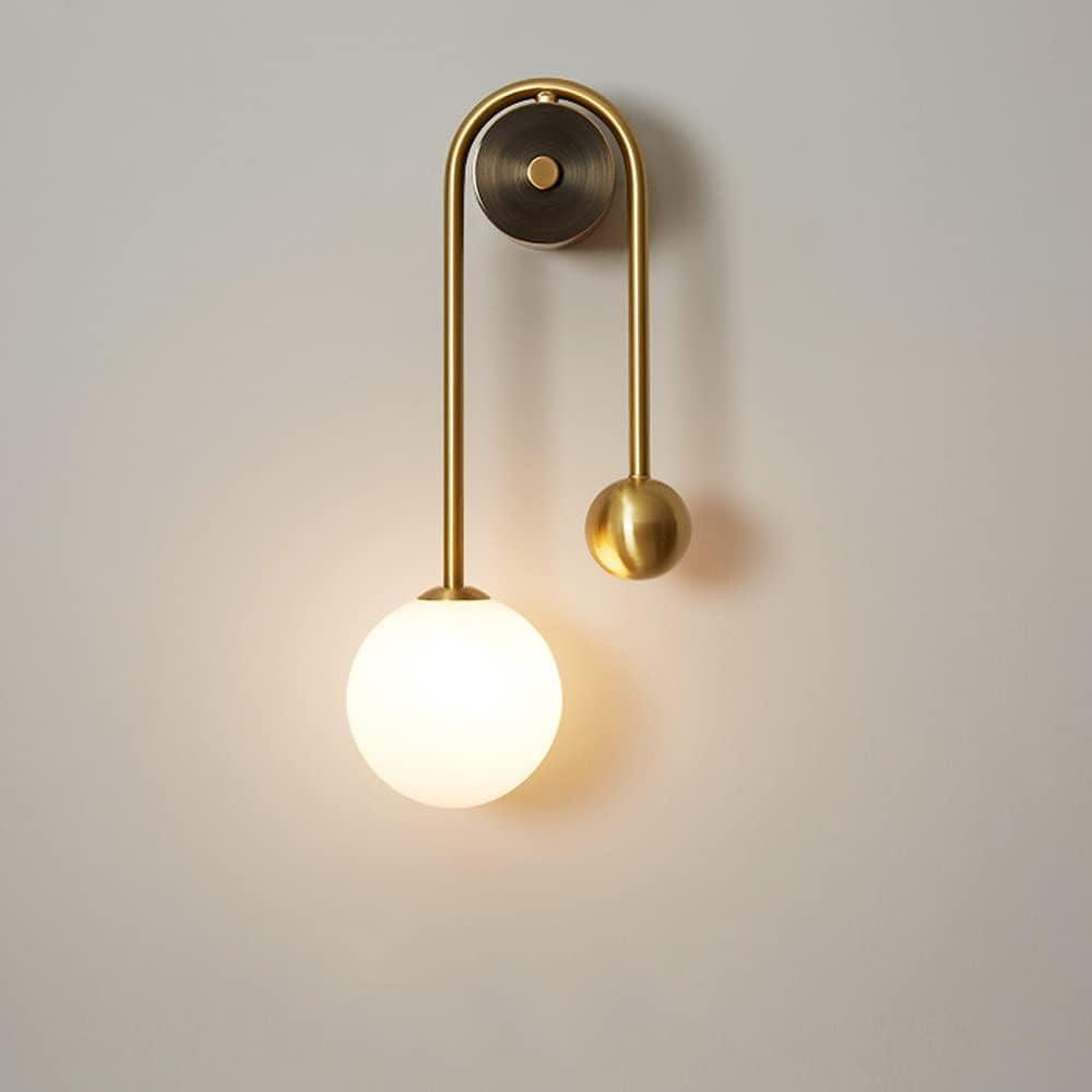 Arandela Moderna com Globo Iluminado para Quarto e Sala de Estar - Unique