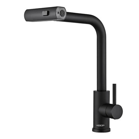 Torneira Cozinha Gourmet 360° em Aço Inox com Modos de Fluxo