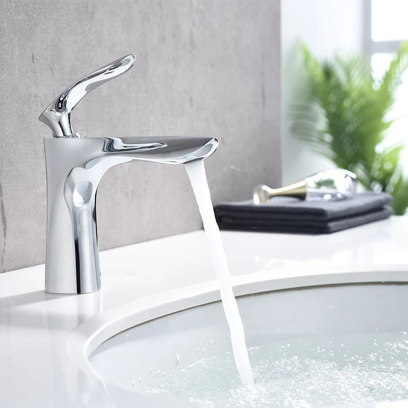 Torneira para Banheiro Elegante Misturador Monocomando Baixo