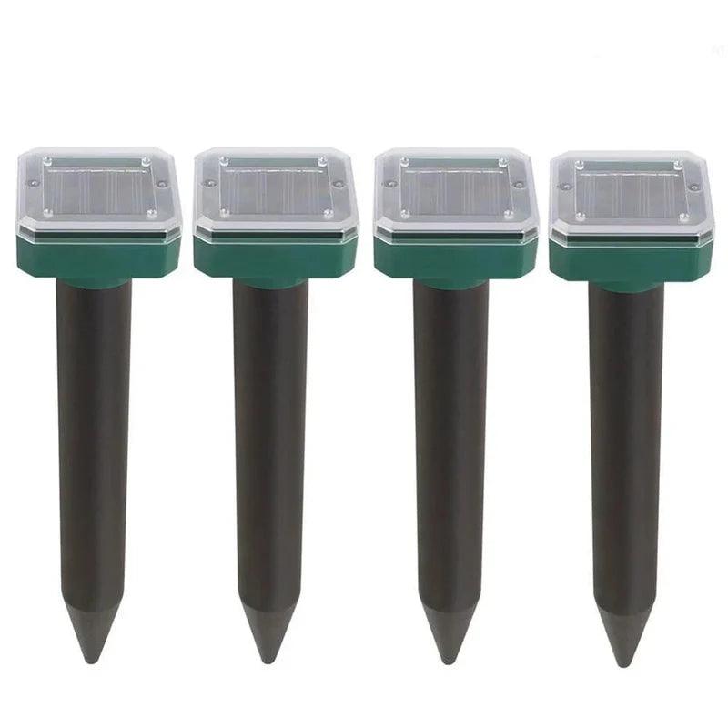 Kit Repelente Solar Ultrassônico à Prova d'Água - Afasta Ratos, Cobras, Insetos e Pombos - Unique