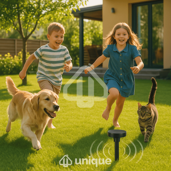 Kit Repelente Solar Ultrassônico à Prova d'Água - Afasta Ratos, Cobras, Insetos e Pombos - Unique