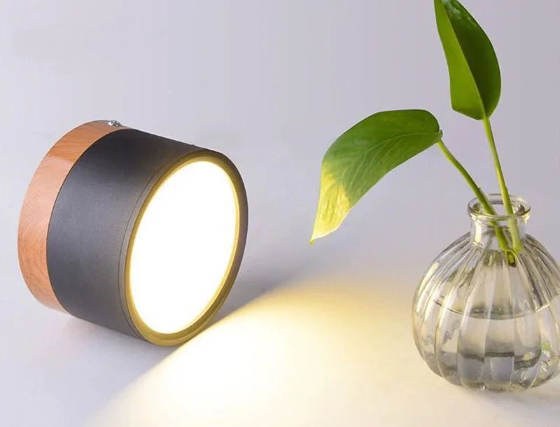 Luminária de Teto Nórdica em Madeira LED Regulável - Unique