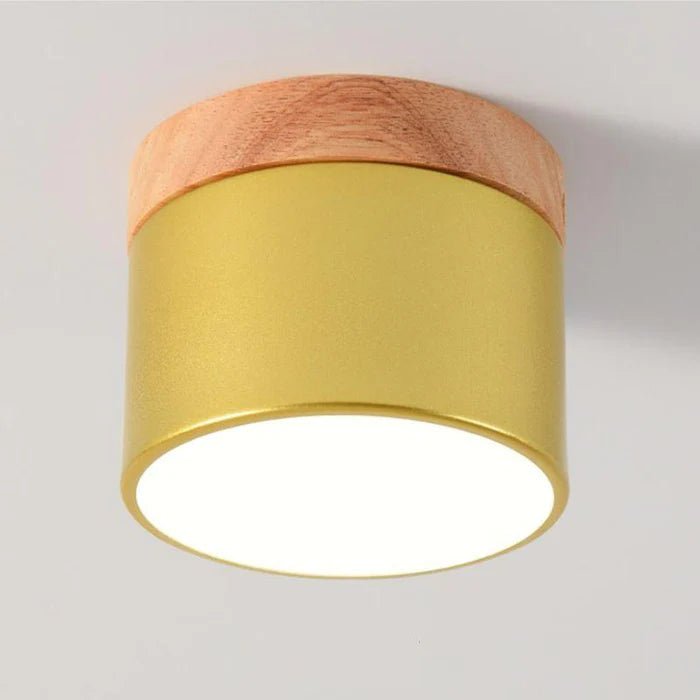 Luminária de Teto Nórdica em Madeira LED Regulável - Unique