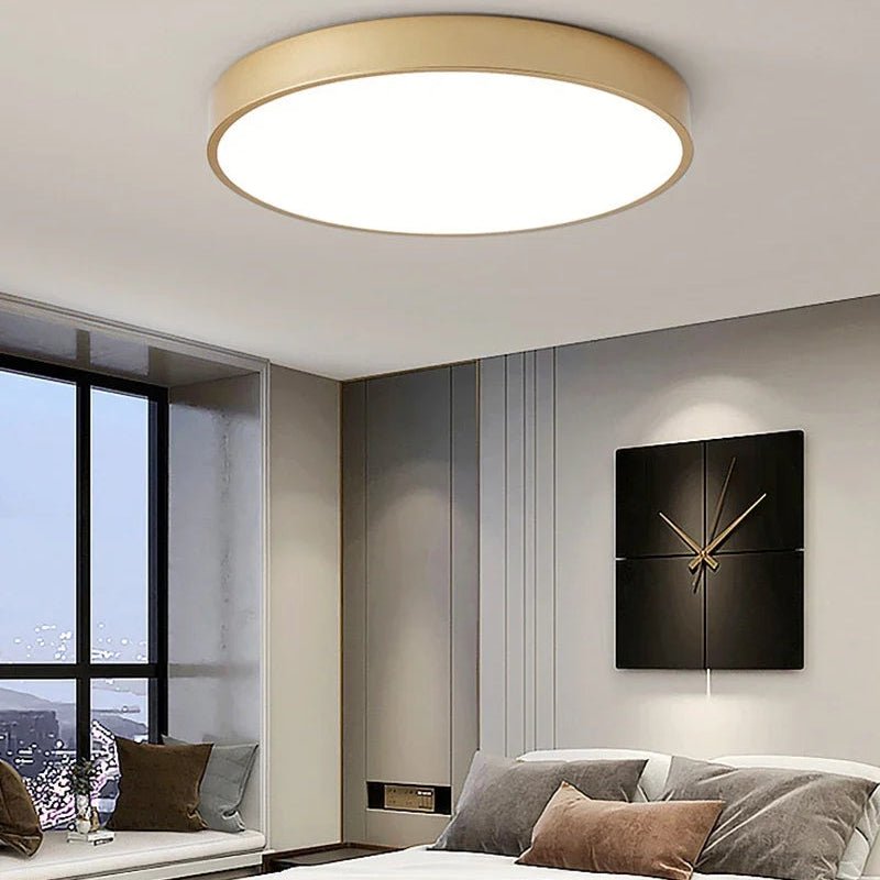 Luminária Plafon de Teto Redonda Led - Estilo Nórdico - Unique