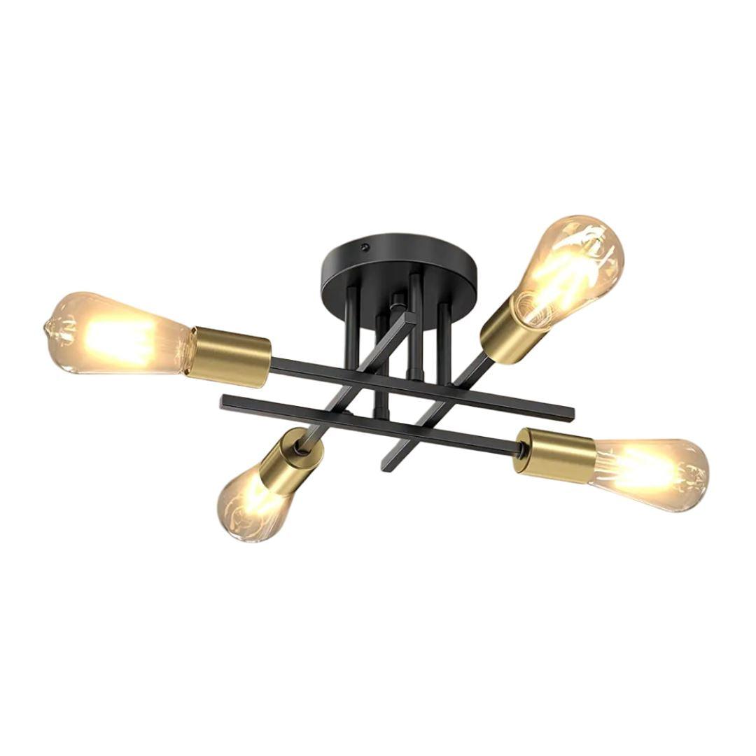 Lustre Luminária de Teto Moderno para Quarto, Sala de Estar e de Jantar - Unique