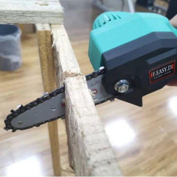 Mini Motosserra Elétrica de Poda Recarregável com Bateria 1200mAh - Unique