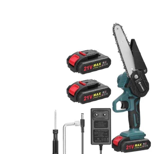 Mini Motosserra Elétrica de Poda Recarregável com Bateria 1200mAh - Unique