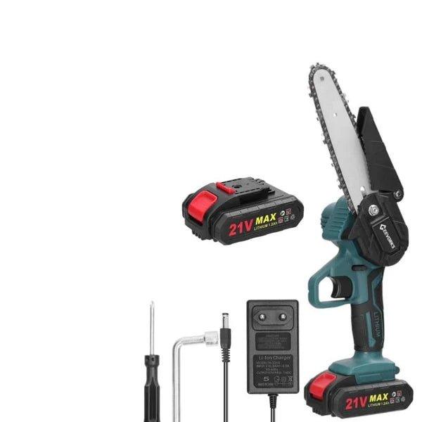 Mini Motosserra Elétrica de Poda Recarregável com Bateria 1200mAh - Unique