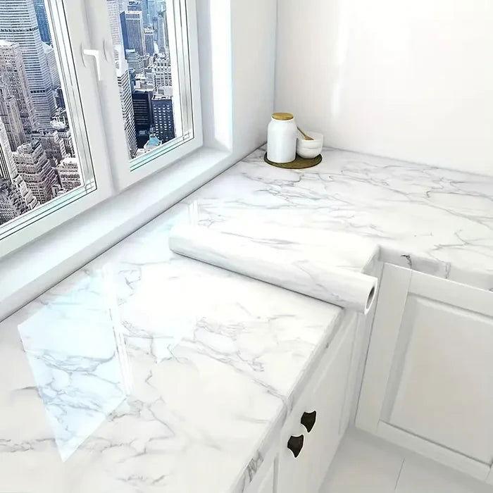 Papel de Parede Autoadesivo Impermeável com Estampa em Mármore - Unique