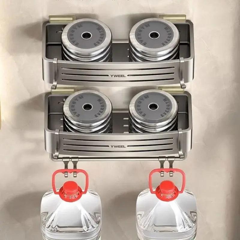 Prateleira de Alumínio para Banheiro com Suporte para Toalhas - Unique