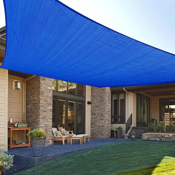 Toldo Portátil Impermeável Retangular com Proteção UV + 4 Cordas de Brinde para Instalação - Unique