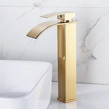 Torneira de Bancada para Banheiro e Lavabo Bica Alta com Cascata Elegante - Unique