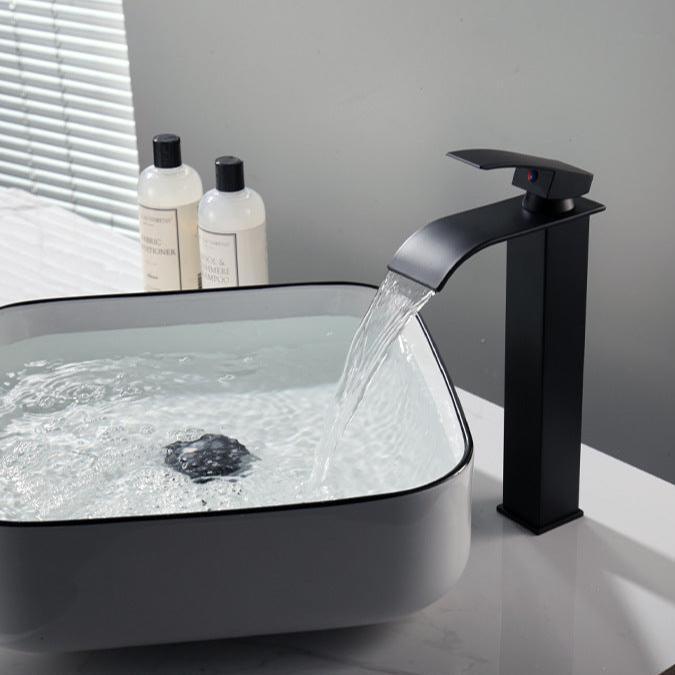 Torneira de Bancada para Banheiro e Lavabo Bica Alta com Cascata Elegante - Unique