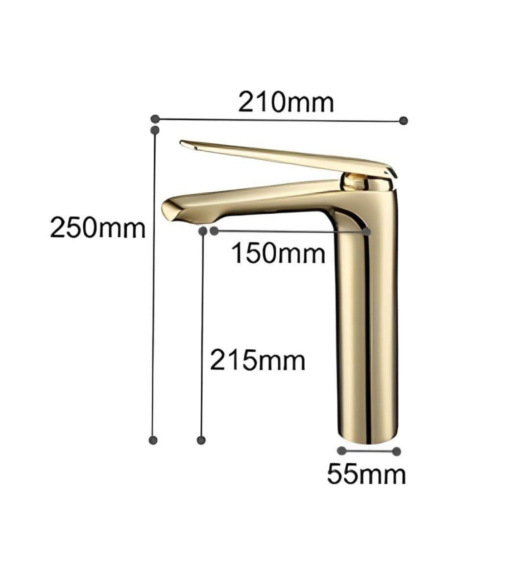 Torneira de Bancada para Banheiro e Lavabo Elegante - Bica Alta - Unique