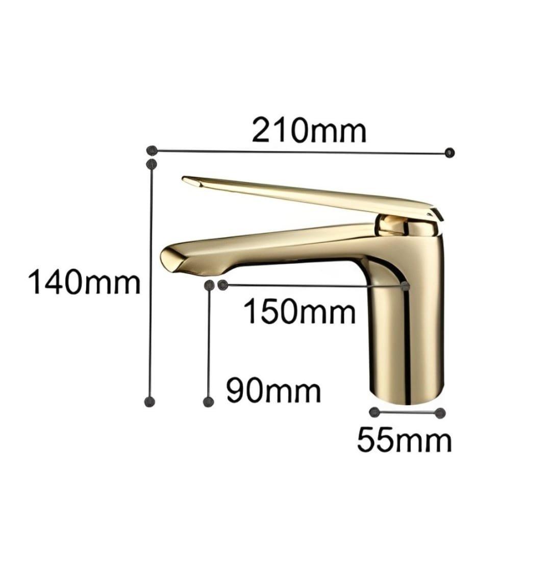 Torneira de Bancada para Banheiro e Lavabo Elegante - Bica Baixa - Unique