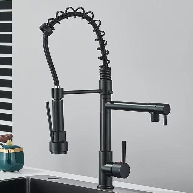 Torneira de Cozinha Gourmet Instalação na Bancada com Bico Giratório - Unique