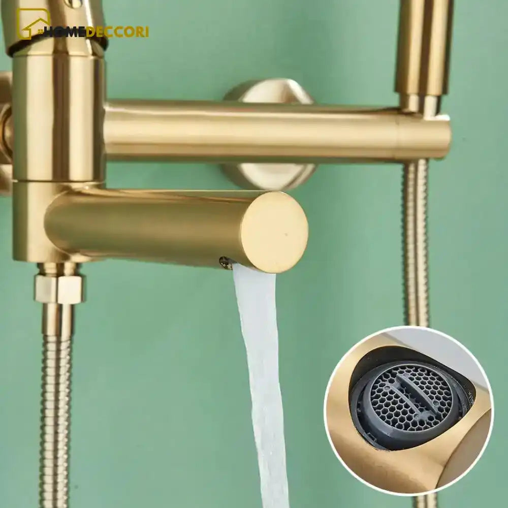 Torneira de Parede para Banheira Monocomando Ducha Manual