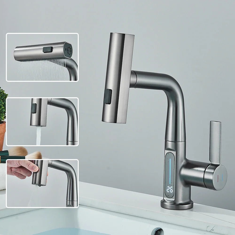 Torneira Gourmet Com Display Sensor De Temperatura Digital - Unique