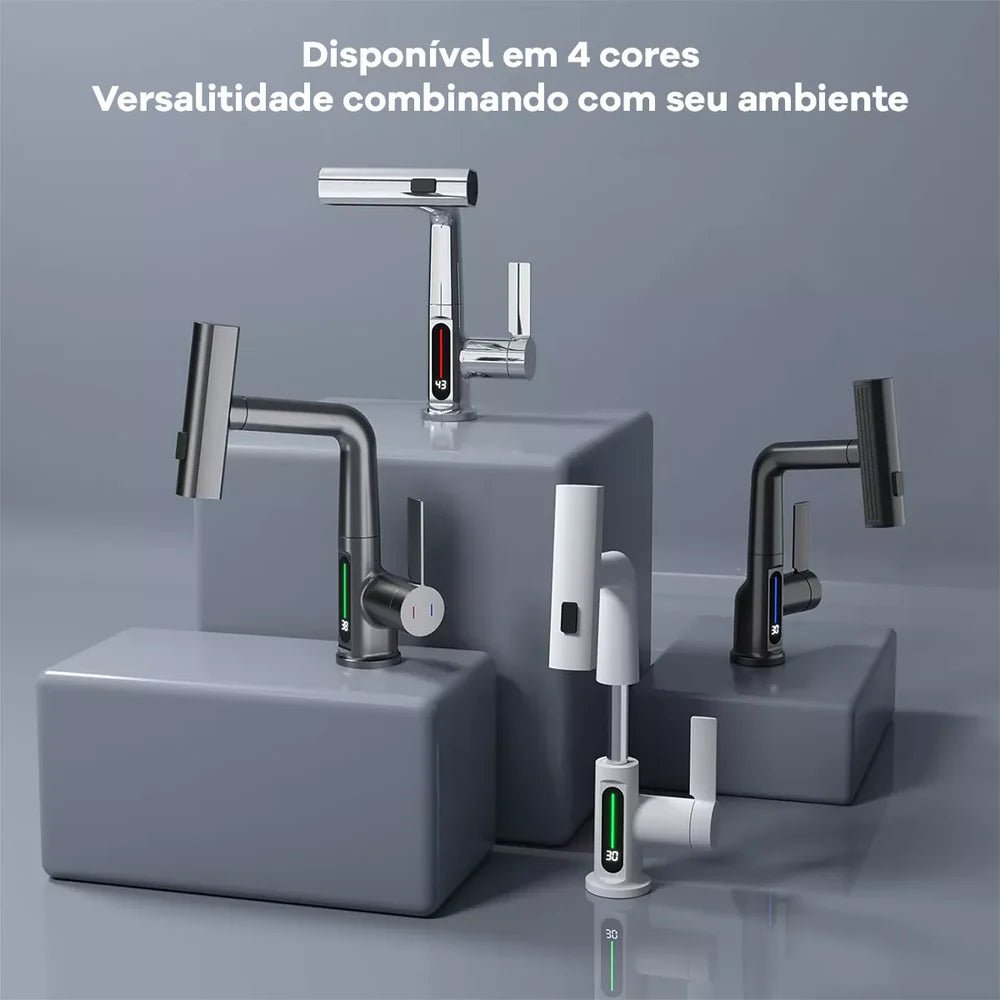 Torneira Gourmet Com Display Sensor De Temperatura Digital - Unique