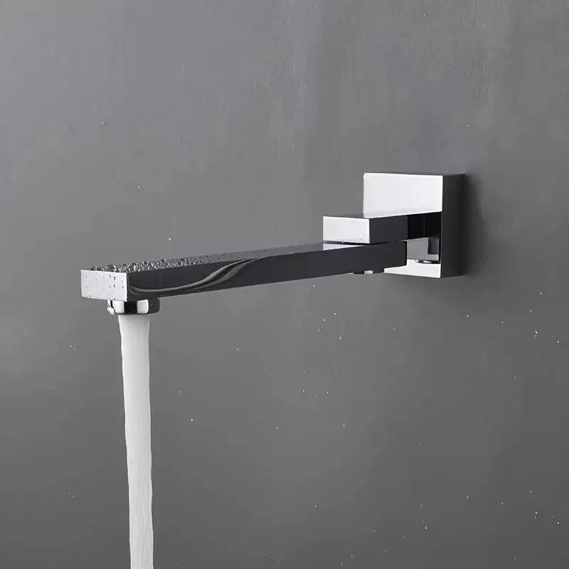 Torneira para Banheiro de Embutir em Aço Inoxidável Articulada Retrátil - Unique