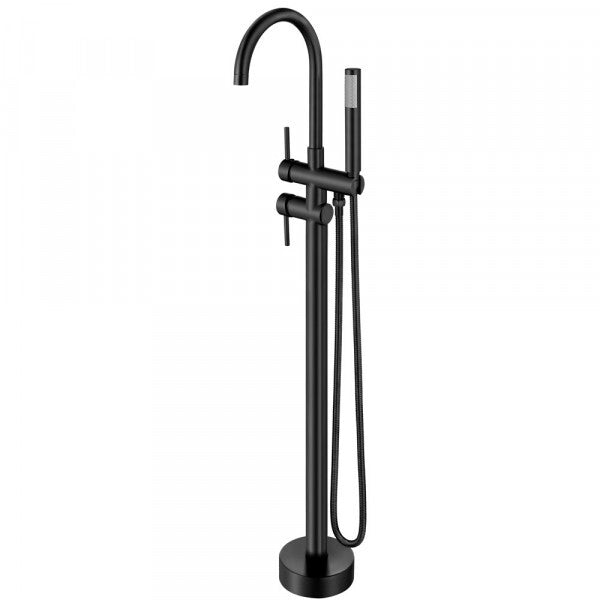 Misturador Monocomando de Piso para Torneira Banheira com Ducha Manual