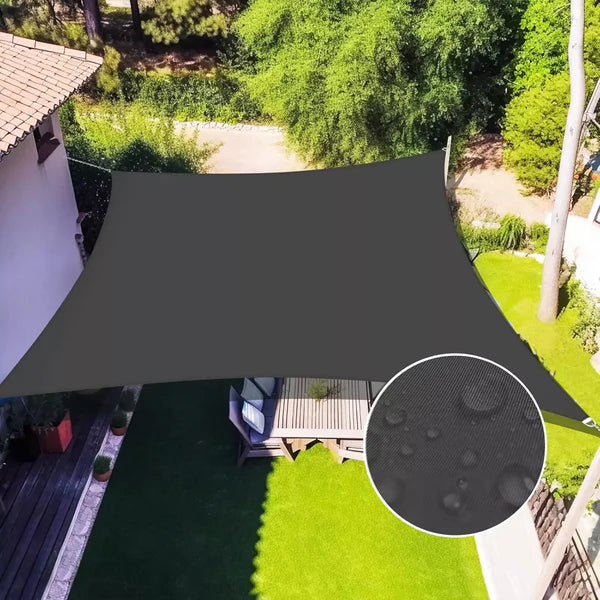 Toldo Retangular Colorido Lona Impermeável para Varanda e Garagem Carros com Proteção UV