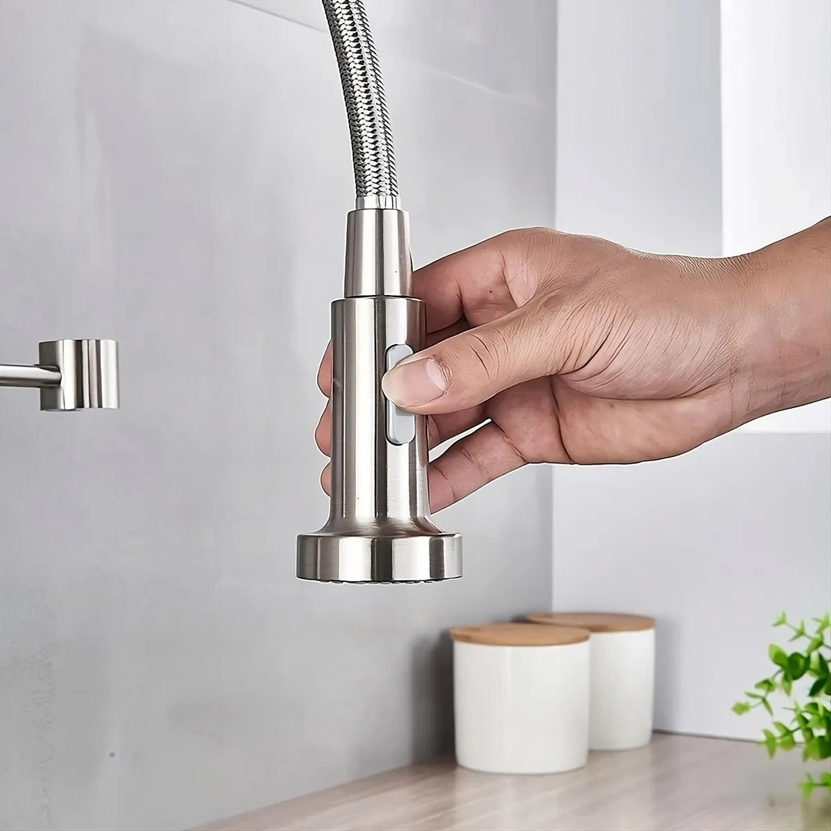 Torneira para Cozinha Gourmet Aço Misturador Monocomando Extensível