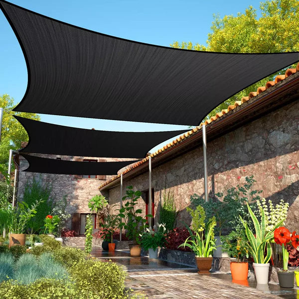 Toldo Retangular Colorido Lona Impermeável para Cobertura, Jardim e Garagem com Proteção UV