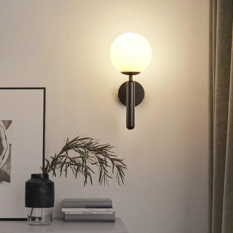 Arandela de Parede Moderna, Globo Iluminado para Quarto e Sala - Unique