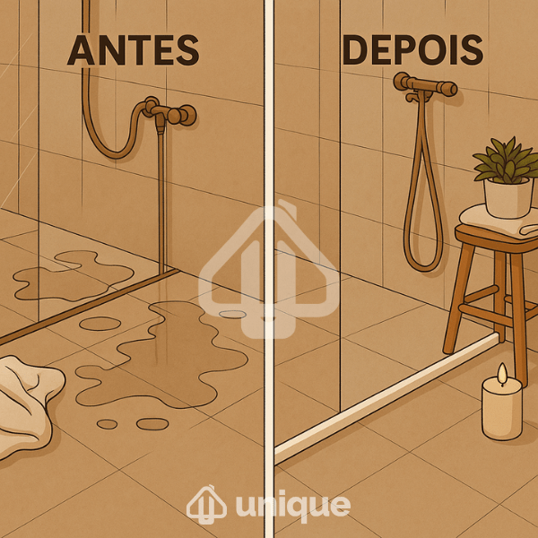 Barreira de Água para Banheiro em Silicone Flexível 3cm de Altura - Unique