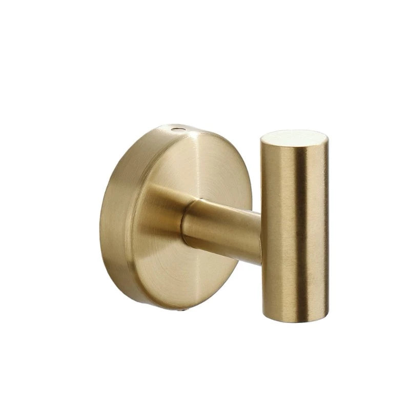 Gancho Circular para Toalha - Dourado Escovado