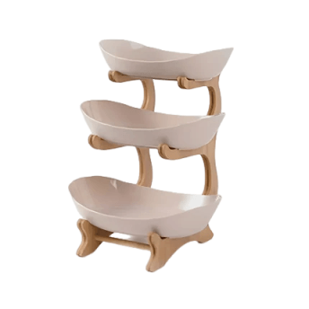 Fruteira de Mesa Moderna em Bambu para Decoração e Organização - Unique